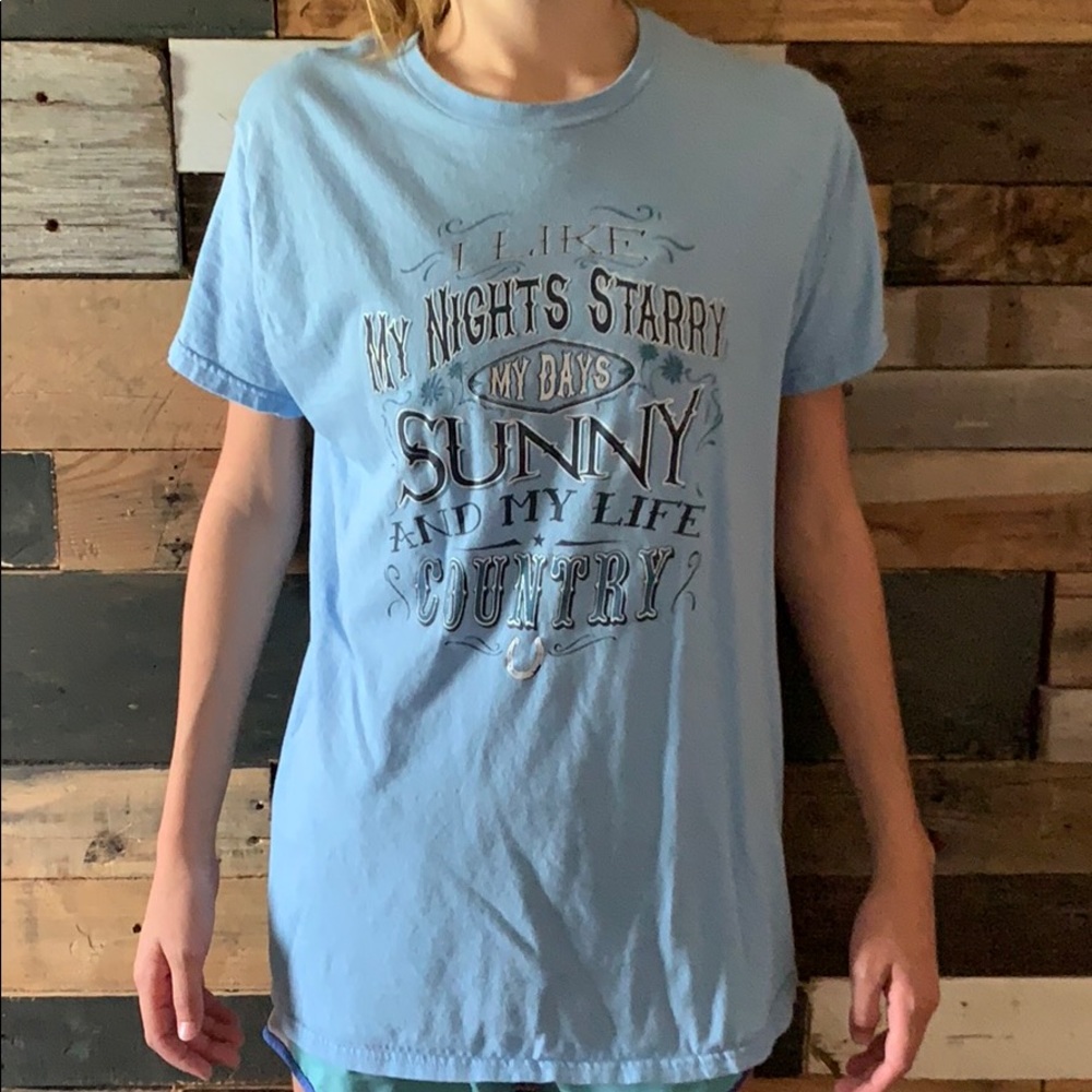 Light blue t shirt